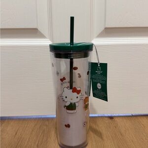 Hello Kitty x Starbucks special edition cold cup tumbler. 24oz. BNWT.